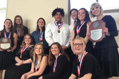 Higgins ISD One-Act Play Cast and Crew