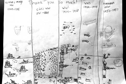 Drawing by fifth-grader David Sanchez