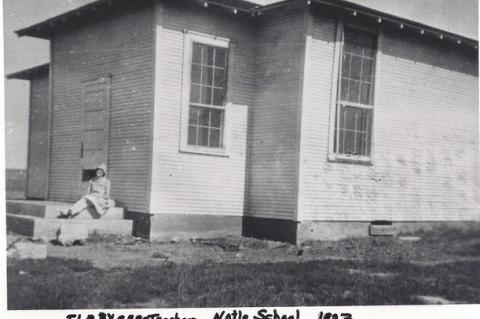 Ila Byers, teacher, Notla School, 1927