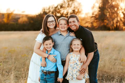 Jessic Cowden and family