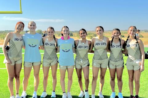 These Lady Cat cross-country runners competed in Canyon's Chicken Run