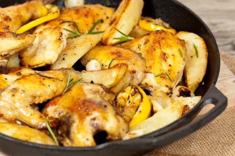 Roasted Chicken with Lemon and Rosemary