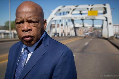 JOHN LEWIS ON THE EDMUND PETTUS BRIDGE