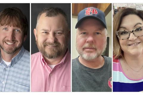 The Candidates: Cory Pittman, Colby Leach, Jesse Hanes and Whitney Jones