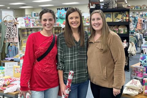 Jordan Cockrell, Samantha Cockrell, and Kristin Mauldin at Medic Pharmacy