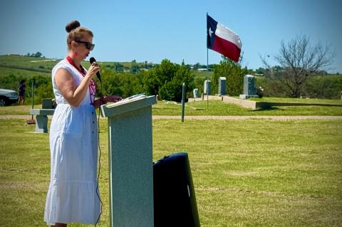 Memorial Day Speaker: Kirsten Carver, Missing in America Project, Amarillo