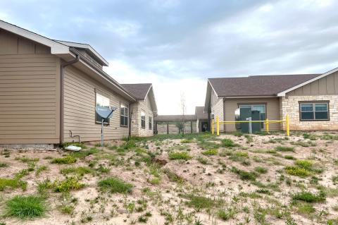 Hemphill County Hospital officials have drawn fire several times, now, for their failure to properly landscape and maintain the grounds at Mesa View Senior Living, which has caused drainage issues both onsite and to residential property below.