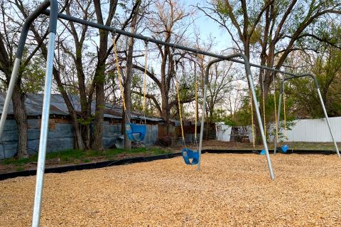 New swing sets at Gilmer Street Park