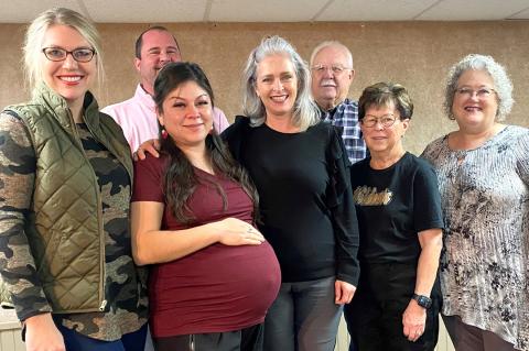 In the photo above, taken at the close of Friday’s luncheon, are RVPM board members Sarah Rader, Kris Richardson, John McGarr, Jane’t Schaef and Paula Forrest, with Escamilla and Wright, front and center.