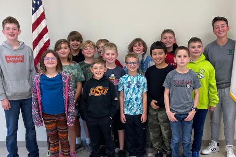 Hemphill County 4-H students who enjoyed their first venture into robotics basics were (back row) Tate Wilhelm, Cael Aldana, Morgan Bradford, Colby Shrader, Katlyn Benjamin, Campbell Spence, Lilly Bradford; (middle row) Sammy Fulton, Corben Whittle, Gabriel Meraz, Eli Messner; and (front row) Natilyn Bradford, Lucas LeFever, Trell Vernon, Caden Fredley.