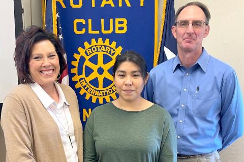 Tanya Holloway and Shane Harris with Ogallala Commons intern Saira Moreno (center)