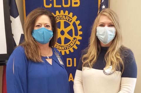 HCH CEO Christy Francis and Rotarian Sarah Rader