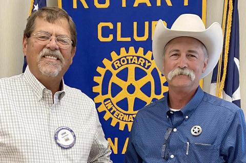 Steve Rader and Hemphill County Sheriff Brent Clapp