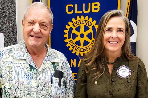 Christina Hadaway with guest speaker Charles Heberlee III
