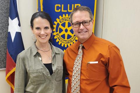 Wendie Cook and CISD Superintendent Dr. Lynn Pulliam