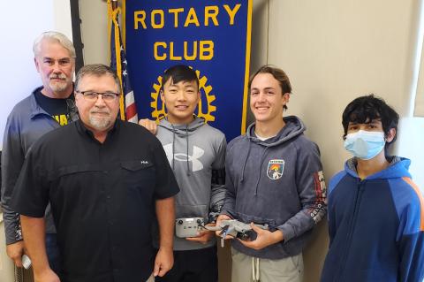Bruce Bryant with John and Max Dumbauld, Luke Flowers, and Luis Vargas