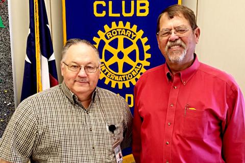 EANH Administrator Terrell Thomas and Rotarian Steve Rader
