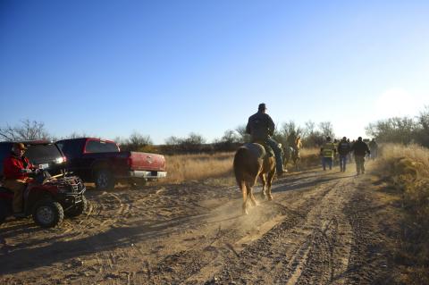 The first volunteer search party was taken along the Canadian River in November 2016 immediately following Tom’s disappearance.