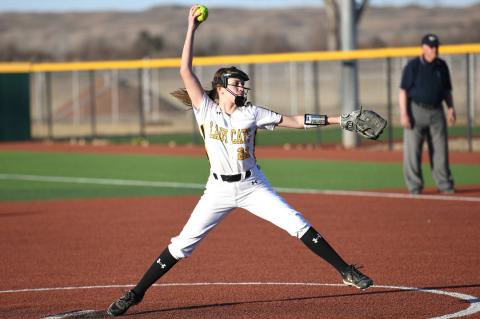 Leah Moreno winds up the pitch