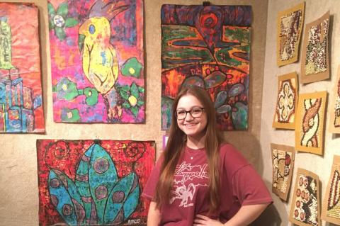 Student artist Miranda Calabrese