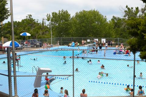 Memorial Day 2017 at Canadian's municipal swimming pool