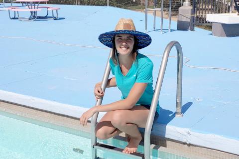 Swimming Pool Manager Pam Edminson
