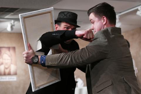 Randy Walser and Brian Broadbent express differing artistic opinions