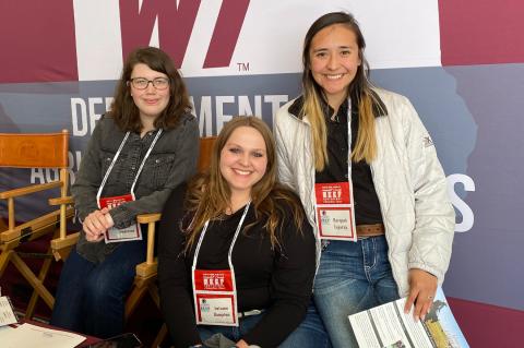 All smiles at the West Texas A&M University student booth