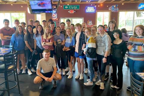 Regional Qualifiers: (Back) Nathan Mondragon, Corbin Throgmorton, Leon Tu, Sam Kendall, Max Dumbauld, Ben Bryant, Luke Haygood, Everett Cook, Will Fry, Mason Drager, Ella Walser, Morgan Orrell, Presley Harper, Kenzie English, Arthur Brown; (Front) Maude Culwell, Pamela Escarcega, Karen Aragon, Carlie Renfro, Leah Moreno, Clara Pulliam, Xander Gasparlin, Ashley Perry, Lilly Bradford, Karla Blanco, Maggie Hanes, and Anderson Perkins (kneeling)
