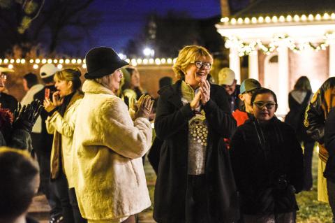 Official lighting of Waterfield Walk signals start of Christmas season