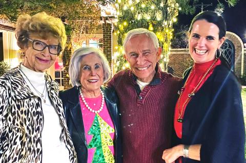 Sandy Waterfield, Therese Abraham and Malouf Abraham (founders of The Citadelle), and Wendie Murfee Cook (Art Foundation executive director and curator of art)