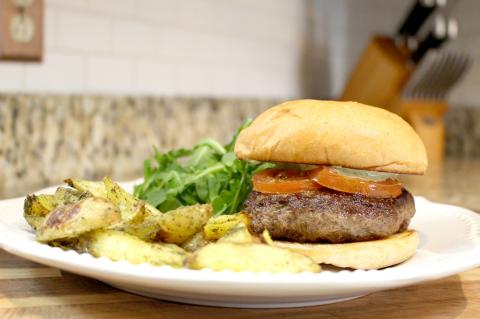 Mozzarella Stuffed Caprese Burgers