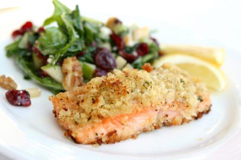 Baked salmon fillets