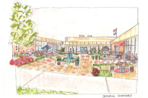 Wildcat Art's plans for Catwalk Courtyard