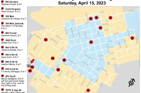 City Wide Garage Sale Map