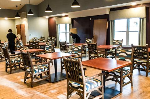 Gather space in the Heritage Community Center