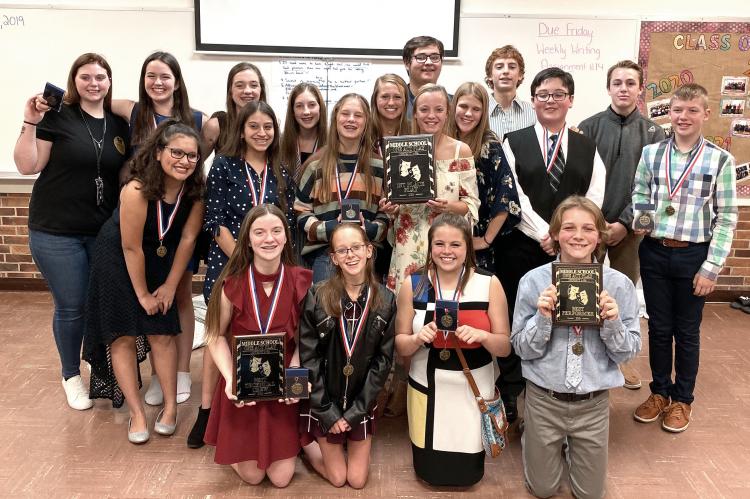 Canadian Middle and Elementary School students win District Academic UIL