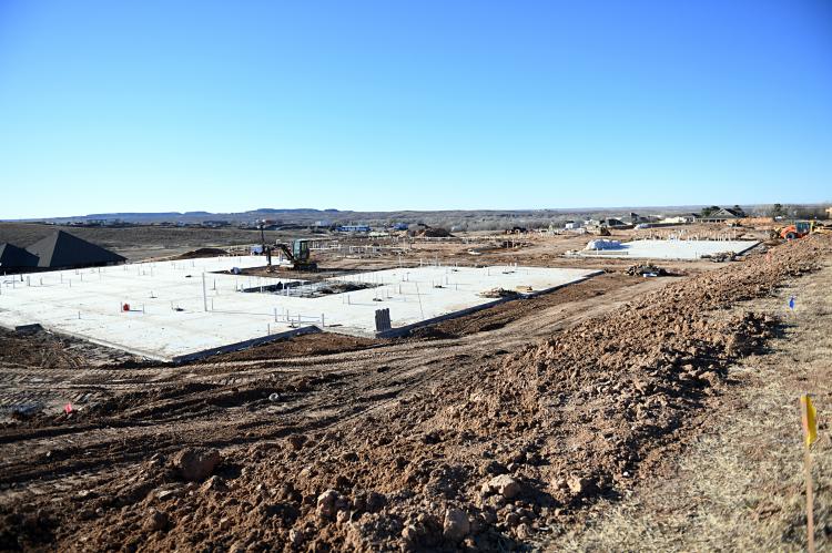  The footprint of the new Mesa View Senior Living facility has taken shape west of Mesa View Assisted Living and Mesa View Independent Living.