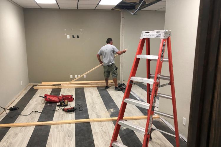 After spending the better part of the last four years searching for a permanent home for the Hemphill County Underground Water District offices, board members wasted no time approving the purchase of the former Digital Abstract and Forward Land offices, and sending in construction crews to begin adapting the building to the district’s pruposes.