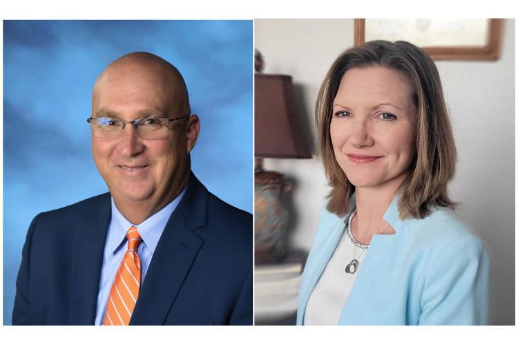 Kyle Lynch and Dr. Julia McMains