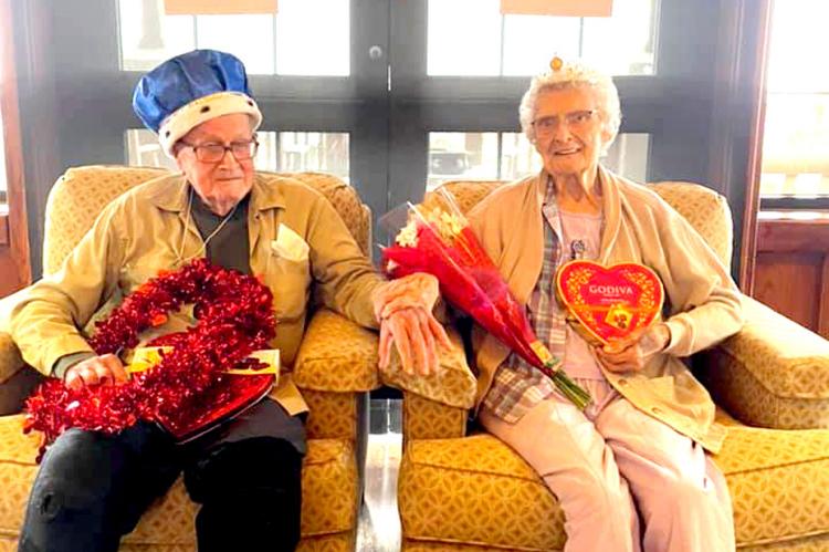 Valentine's Day King and Queen, Calvin Nimmo and Bessie Gerken