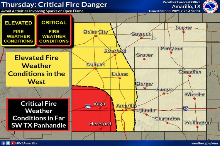 Thursday: Critical Fire Danger