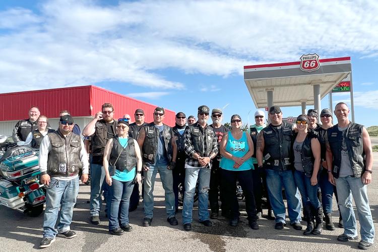 This group of motorcyclists traveled 1,676 miles last week through America's Heartland on Highway 83 to draw attention to suicide, its causes, its victims and its prevention.