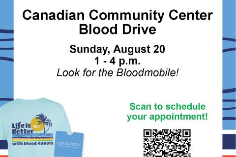 August 20  Blood Drive