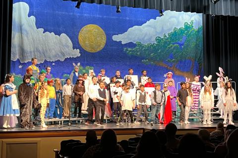 BES fifth-graders perform "Alice’s Adventures with Idioms"