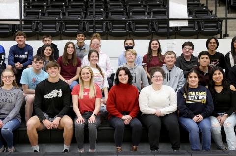 Members of Canadian High School's UIL championship team