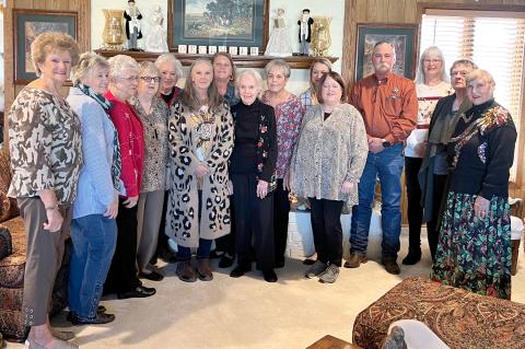 In photo: Marie Maupin, Ilene Floyd, Mary Ann Ashley, Davene Hendershot, Ada Lester, Karlyn Benge, Rhonda Gallagher, Frances Haley, Sherry Wagoner, Kayleigh McMordie, Shawna Dittmore, Sheriff Brent Clapp, Freida Collier, Jeri Pundt, Marilee Wright, and (not pictured) Pam Hill.