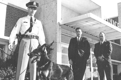 After the war, Dick Wilberforce became a trainer for the first law enforcement dogs ever used by the Amarillo and Pampa Police Departments.