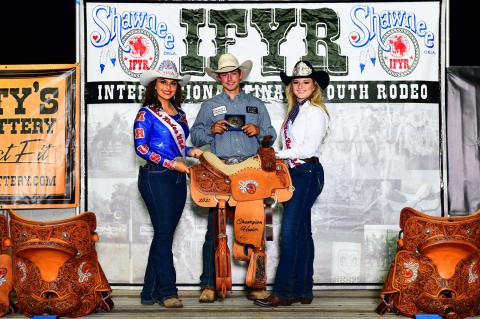 Team roper Jordan Lovins, 2021 IFYR co-champion with Brodee Snow (not pictured)