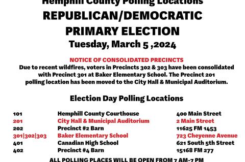 March 5 Primary Election Polling Locations